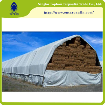 silver 500gsm cheap hay tarpaulin