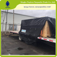 black 650gsm heavy duty tarpaulin for truck
