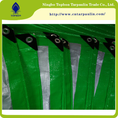 green/white 160gsm HDPE Tarp for boat cover