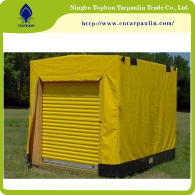 yellow tarpaulin pattet cover