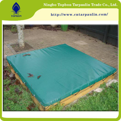 blue tarpaulin sandpit cover