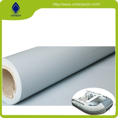 widely used gray PVC tarpaulin packed in rolls