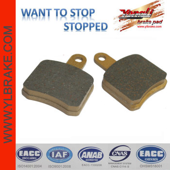 YL-F075 Hot sale brake spare part wholesale brake pads APPLICABLE FOR TONY KART-OKT BS5/BS6