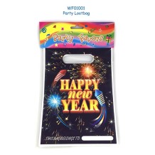 Happy New Year  Plastic PE loot bag festive supplies