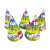 solid color birthday party paper children celebrate birthday hats