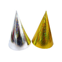 Party supplies 5PCS golden silver theme party, birthday party decoration paper hat