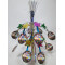 Celebrate 60th birthday colorful pvc dangling cutouts supplies