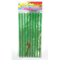 Green pattern candy cello bags