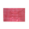 red square disposable printed plastic tablecloth