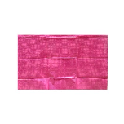 pink with dot birthday disposable printed plastic tablecloth