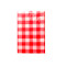 plastic disposable red and white Square Birthday table cover