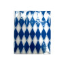 Diamond blue and white children party dining table cover
