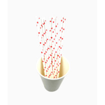 Star Striped Paper Straw Party decorative Straw