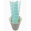 Blue dot Paper Straw Party decorative for birthday items