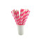 Striped paper straws wholesale pink stripe hard plastic drinking straw