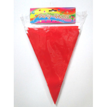 wholesale professional soild red bunting ballon string flag
