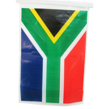 Aouth Africa plastic printed national hanging string Flag
