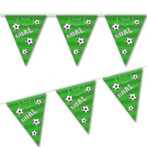 Football game plastic string soccer flags
