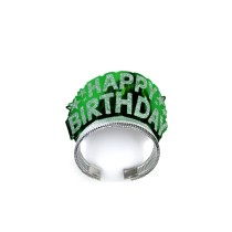 Brilliant green pageant crowns for birthday celebration