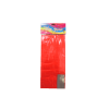 Red transparent stand up opp cello gift bag with paper bottom