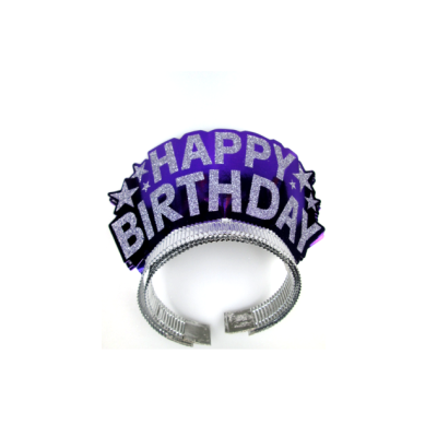 Brilliant purple adult crowns and tiaras birthday party