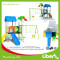 Funny Park Outdoor Plastic Play Station with swing sets Factory