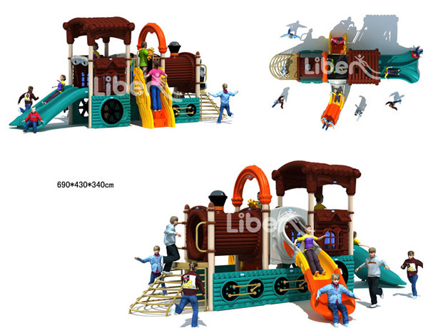 Steam Train Series Children Used Giant Digital Playground Equipment for Sale