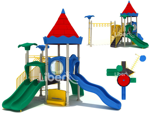 OEM Available European Castle Children Play Structure with Professional CAD Drawing