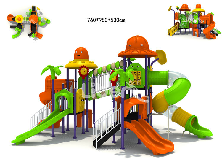Outdoor Playground Type Plastic Material Lowest Price Little Commercial Middle School Playground Equipment