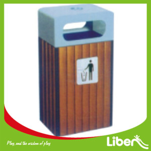 Govenrment Project Used Wooden Park Dustbin
