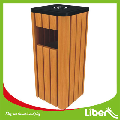 Recycling Wood Trash Can, Dustbin, Outdoor Bin