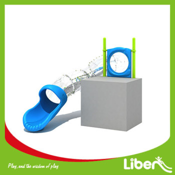 China new kids outdoor games playground equipment tube slide for sale