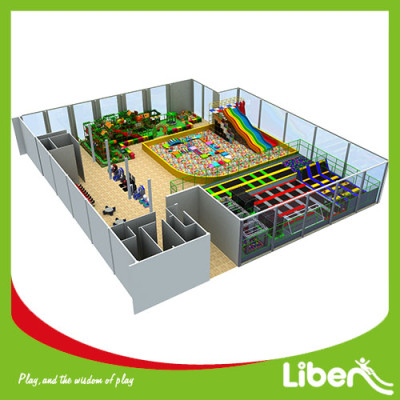 Commercial indoor Amusement Trampoline Jumping Park