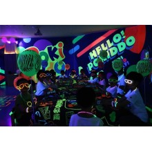 Group activity: Fluorescent party in trampoline park