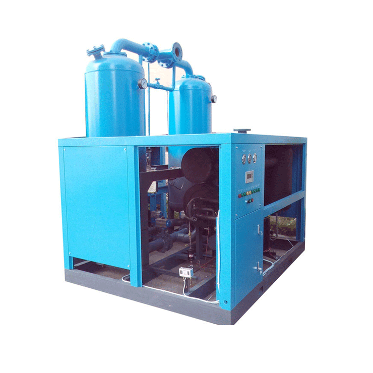 Fully stocked low dew point Combined Compressed industrial hot air dryer machine  for Madagascar