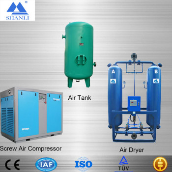 Chinese manuacturer Shanli heatless desiccant air dryer for industrial air drying