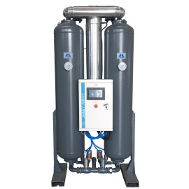 Desiccant regeneration air dryer for centrifugal air compressor