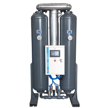 heatless desiccant regeneration air dryer with compact structure