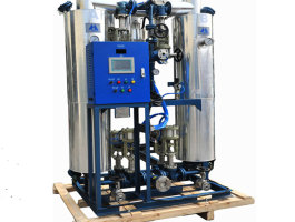Heated regeneration adsorption air dryer compressor