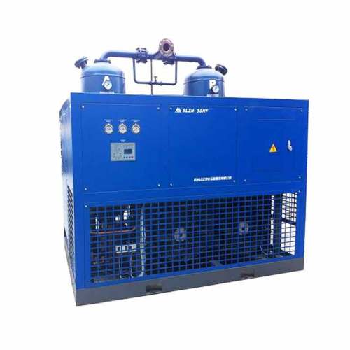 Air cooled desiccant combining air dryer