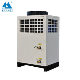 Water-cooled water chillers using a single closed-loop design for pressurized refrigerant