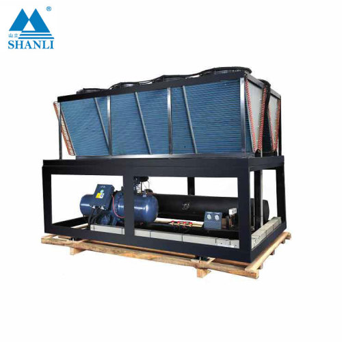 Water-cooled water chiller  with a single closed-loop design