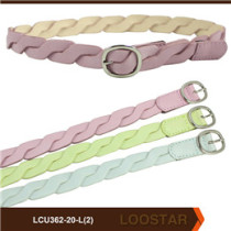 2016 New Style Children braided belt  PU Leather  belts  For Teens
