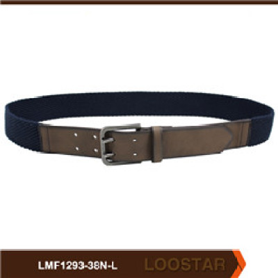 Fashion Men Flat  Belts Fabric  and PU  Leather Belts Waist  Belts  For Sale