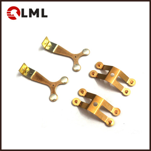 China OEM Brass Electrical Silver Contact Points For Spring Loaded Switch
