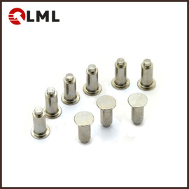 OEM Nickel Plated Solid Steel Flat Head Shoulder Rivets In Stock