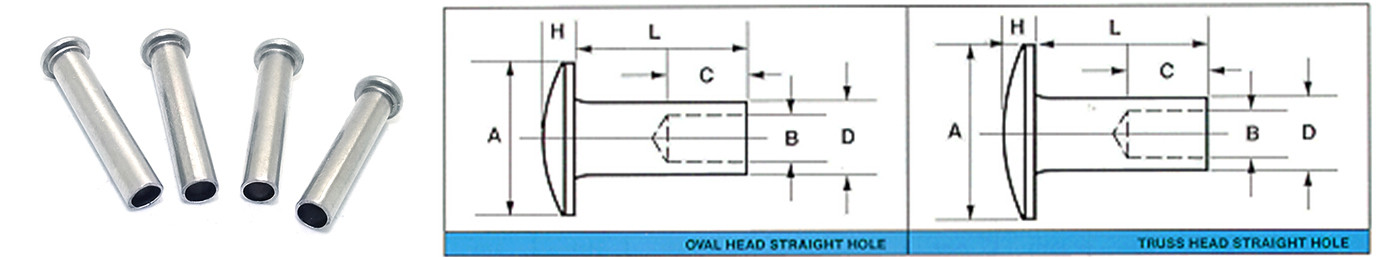 semi tubular rivet