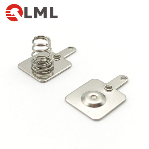 Metal Battery Clip AA Battery Spring Grounding Spring Contact For Forehead Thermometers Battery Holder