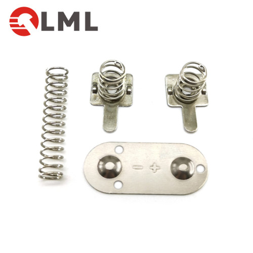 Metal Battery Clip AA Battery Spring Grounding Spring Contact For Forehead Thermometers Battery Holder