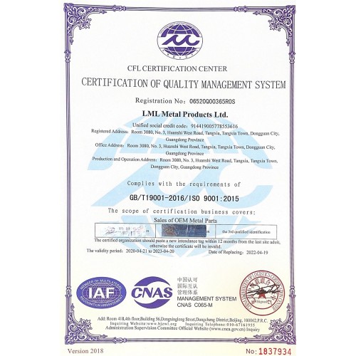 ISO 9001:2015Quality Management System